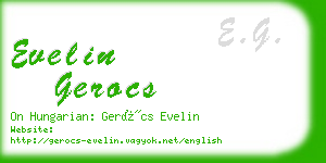 evelin gerocs business card